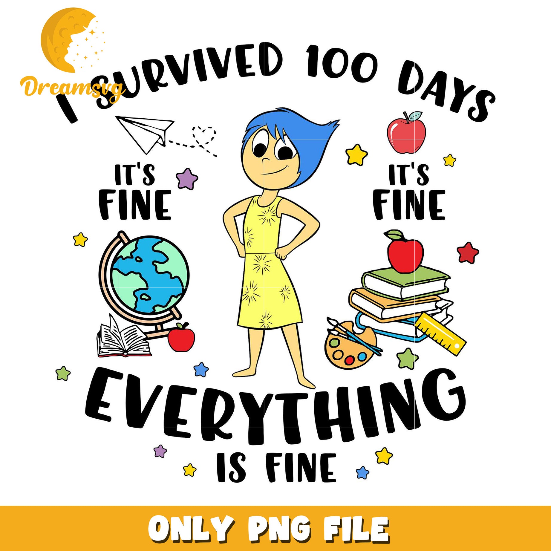 100 Days Survived PNG Its Fine