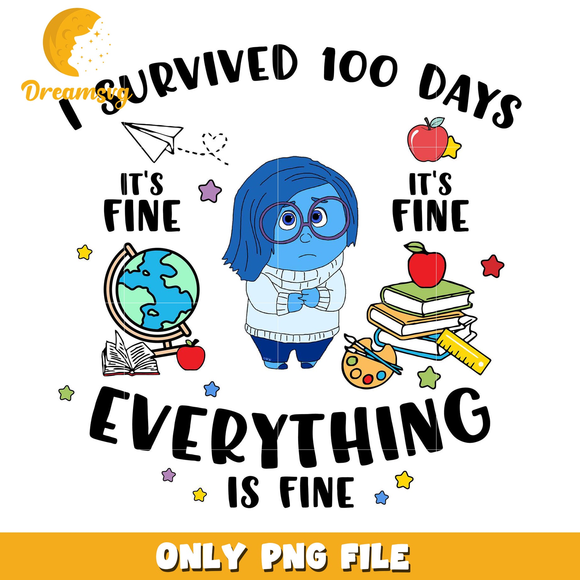 100 Days Survived PNG  Its Fine