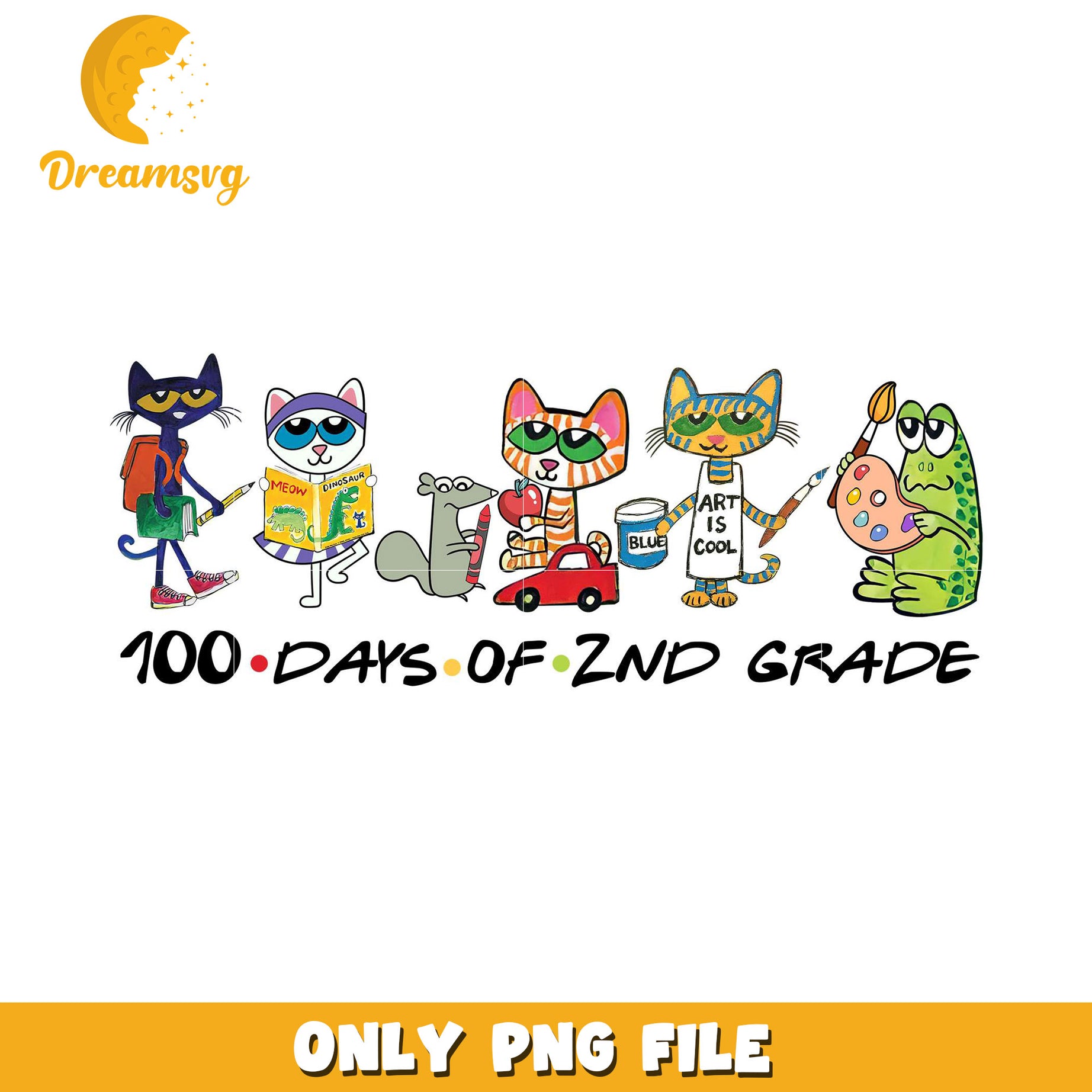 100 Days of 2nd Grade PNG