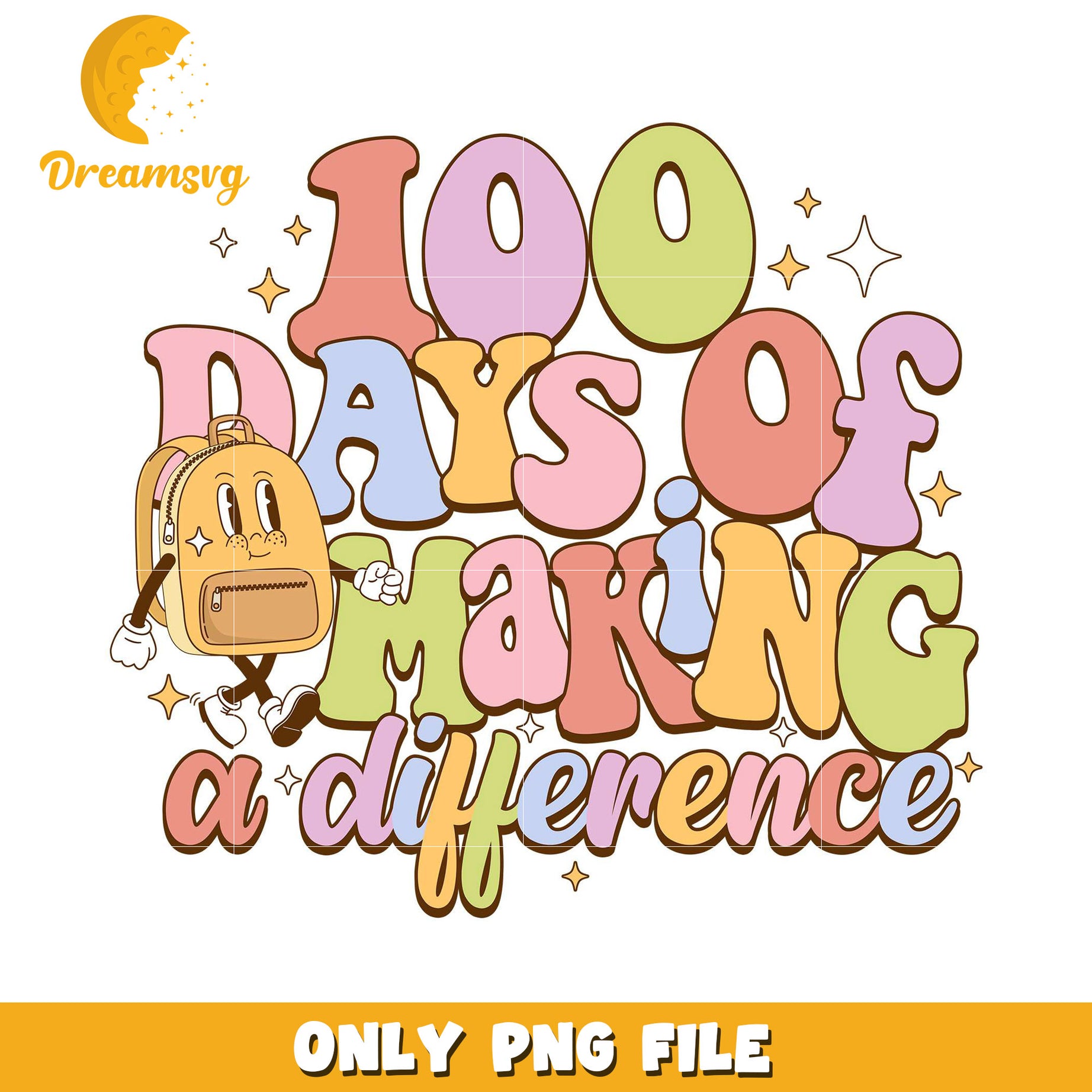 100 Days of Making a Difference PNG