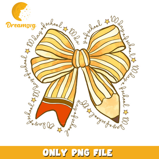 100 Days of School Bow PNG Digital Download for Kids