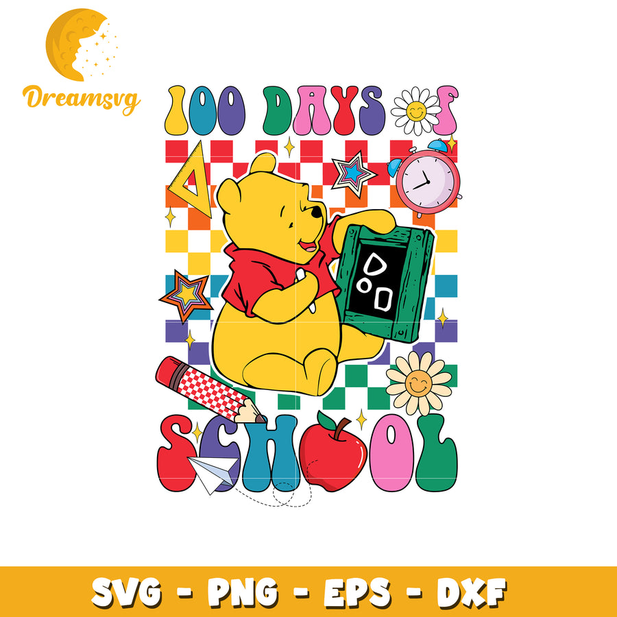 100 Days of School Inspirational Svg Graphic Design File