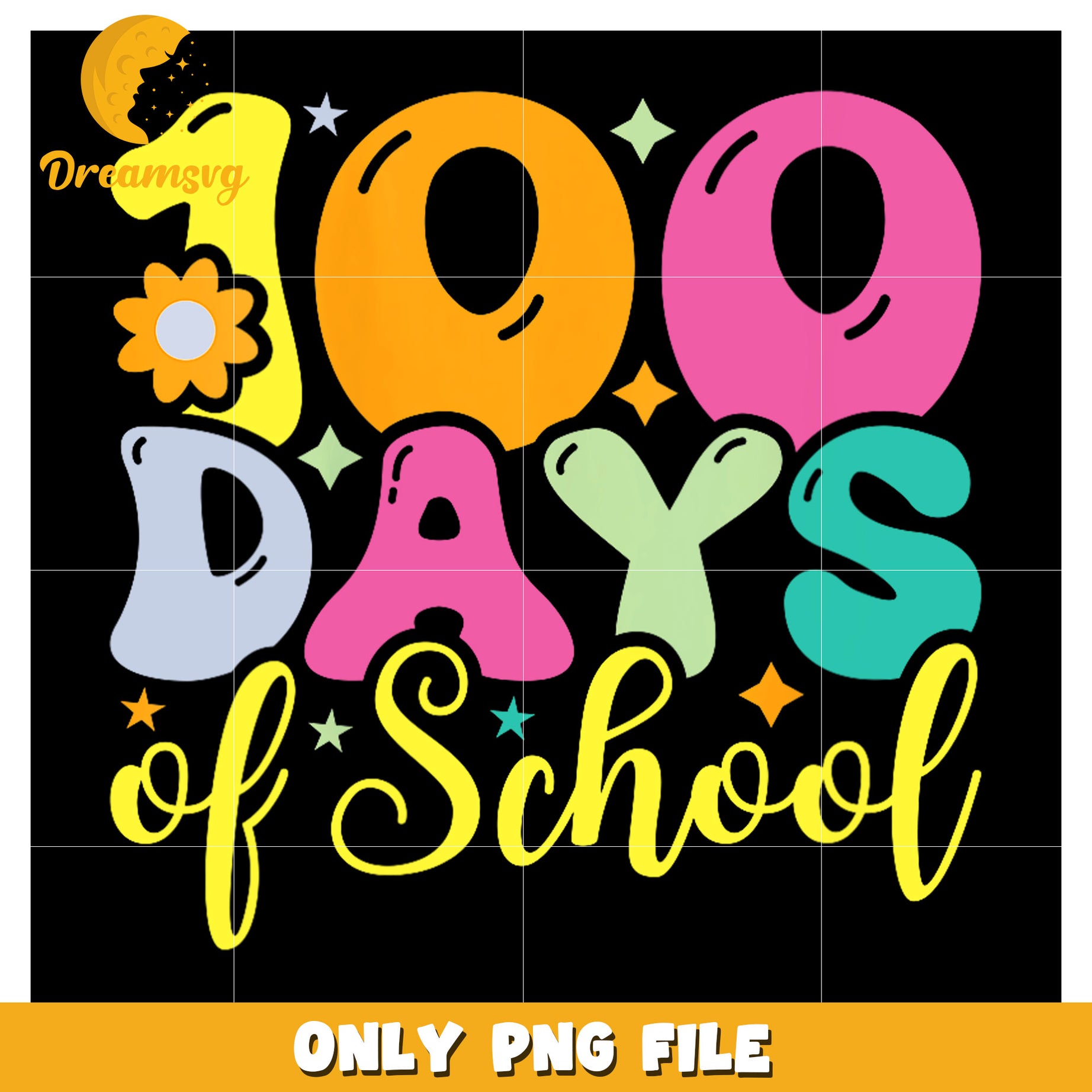 100 Days of School PNG