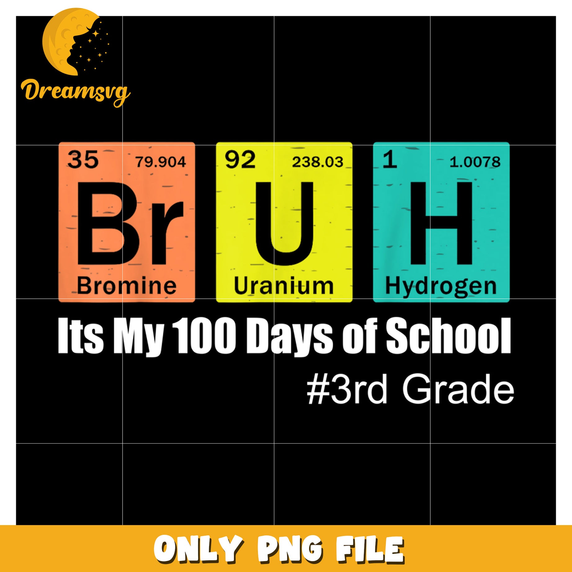 100 Days of School PNG 3rd Grade