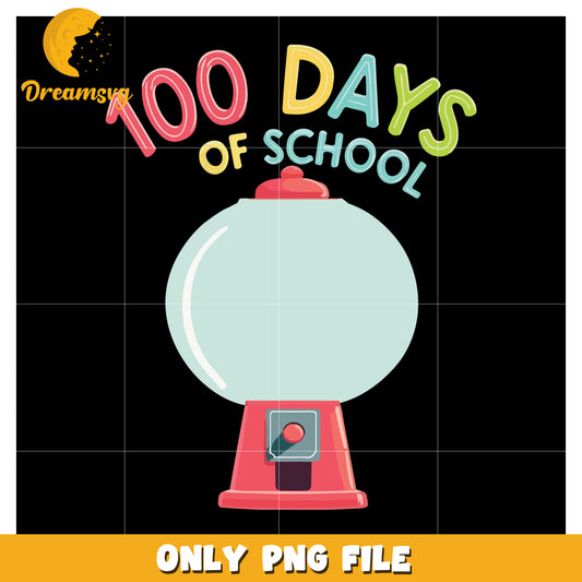100 Days of School PNG Design for Classroom Celebrations