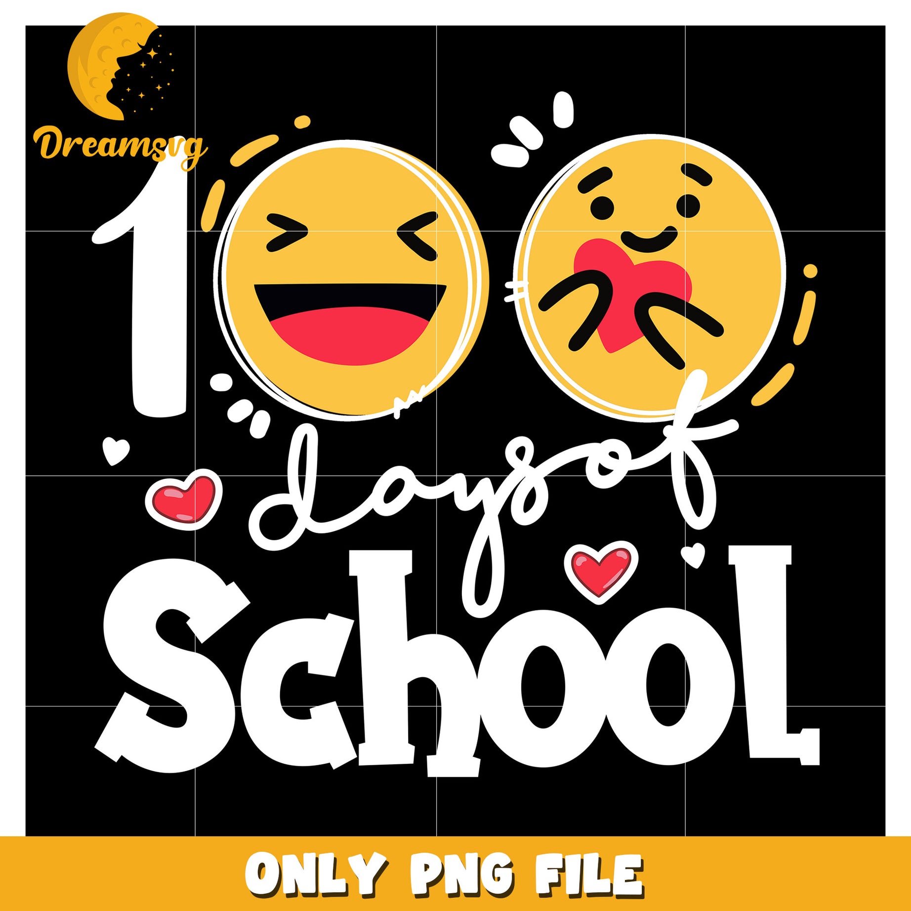 100 Days of School PNG Emoji