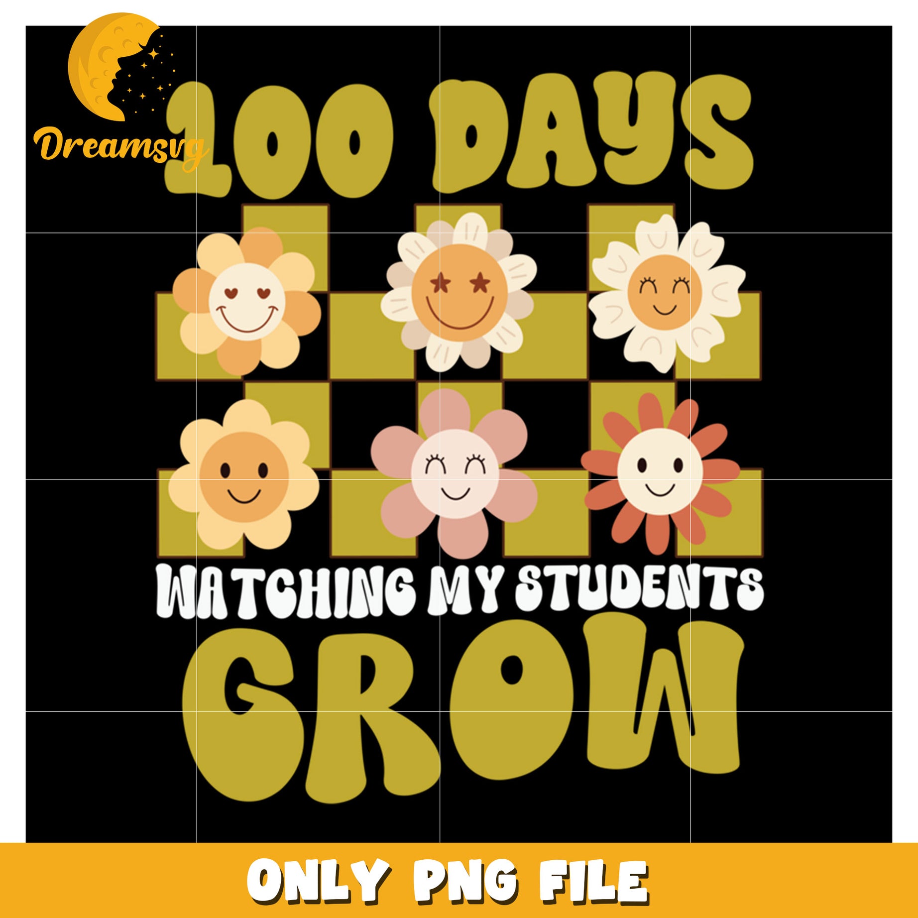 100 Days of School PNG Teacher Design