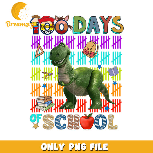 100 Days of School Rex PNG