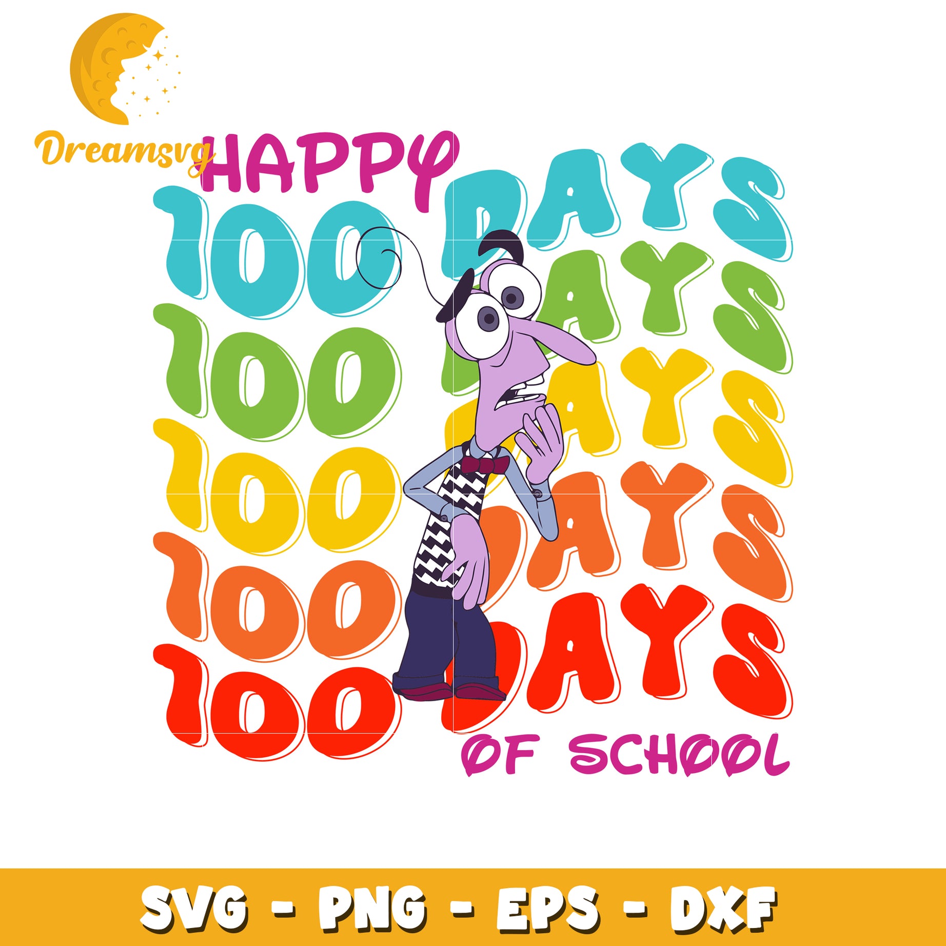 100 Days of School SVG PNG EPS DXF