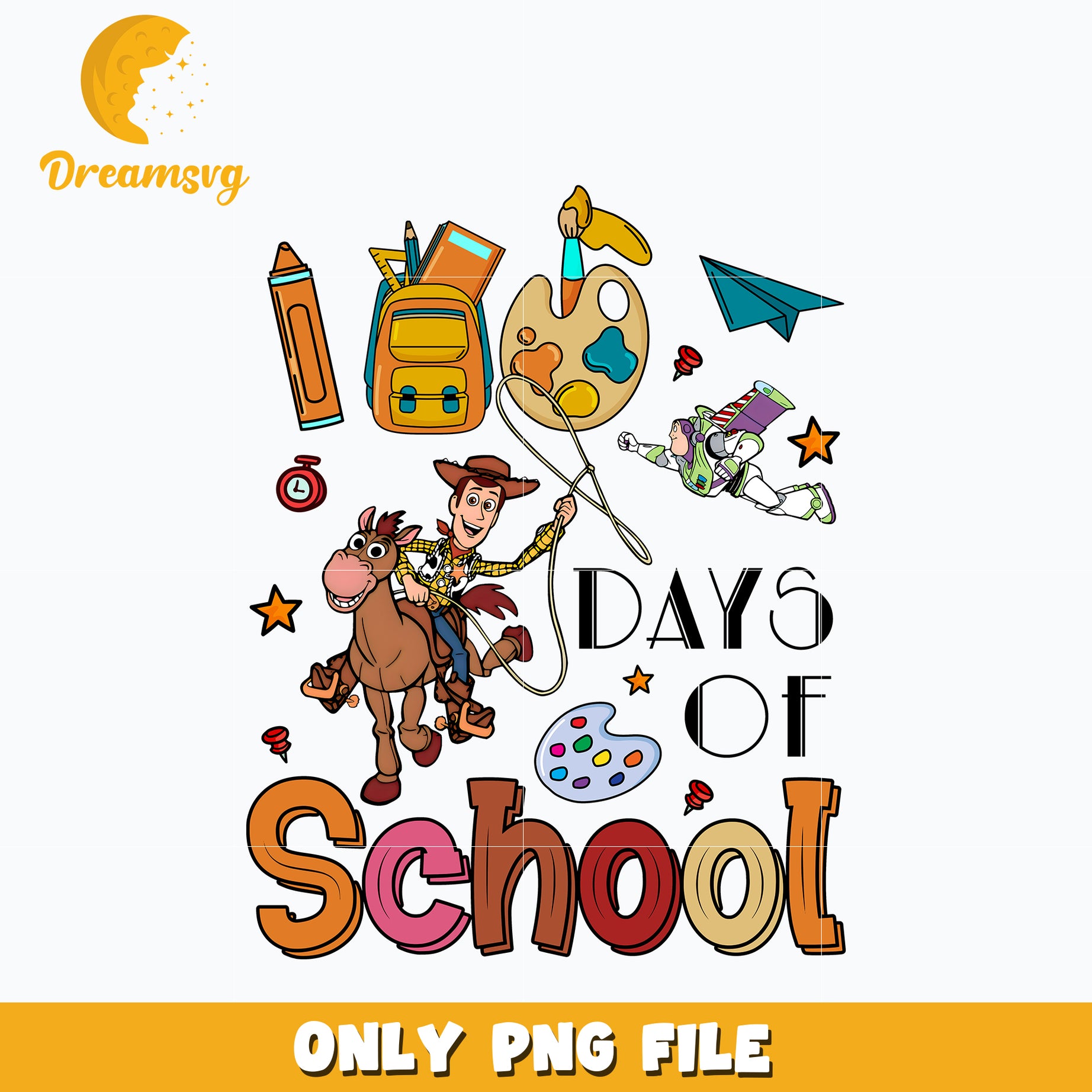 Toy Story 100 days of school Png