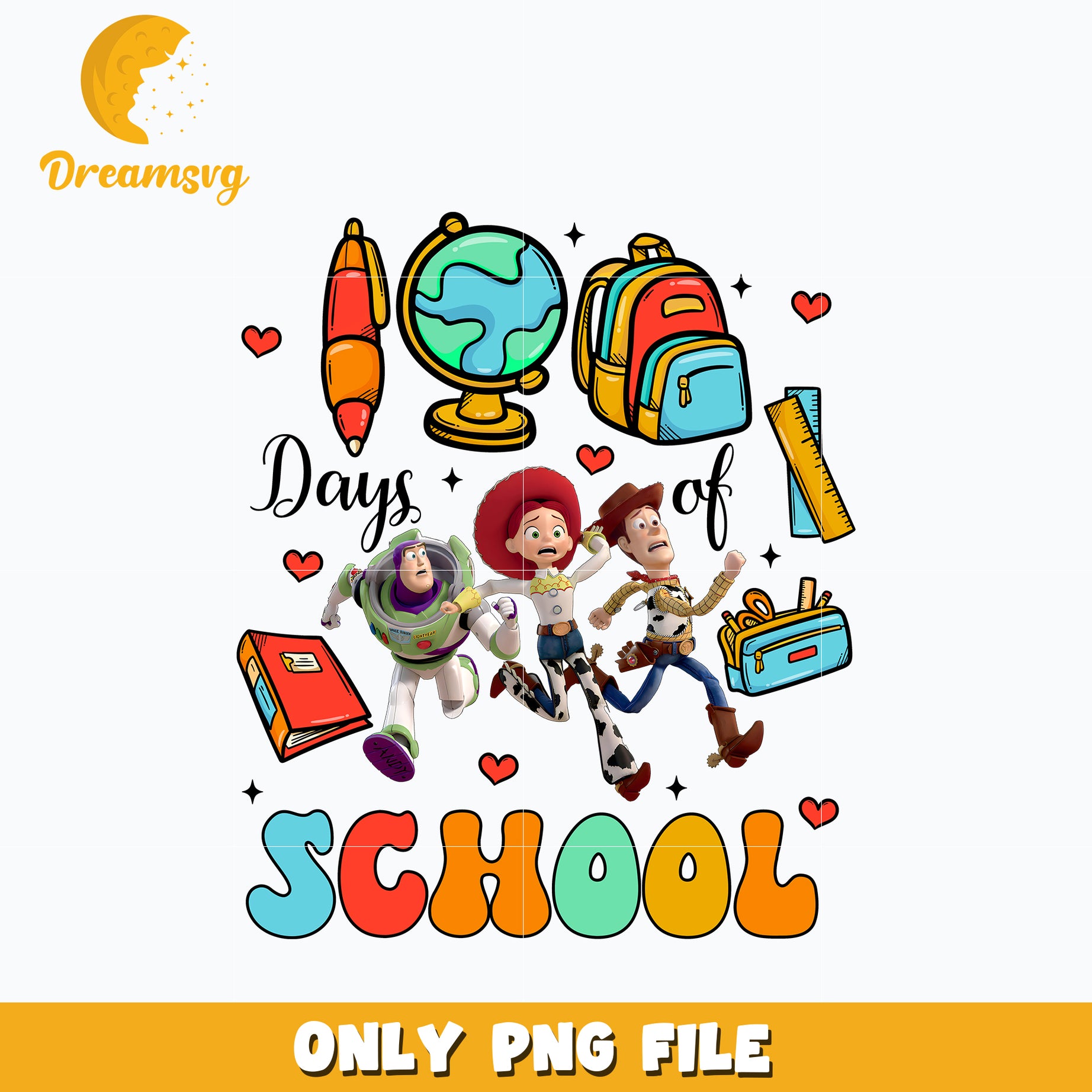 100 days of school Toy Story, School Png