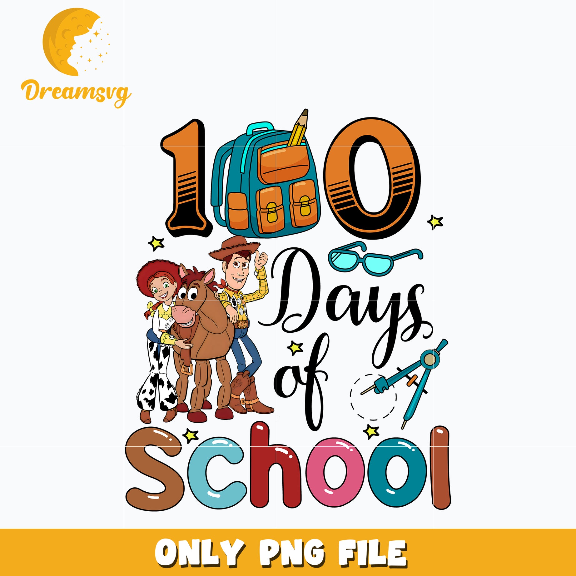100 days of school Toy Story Cartoon, School Png