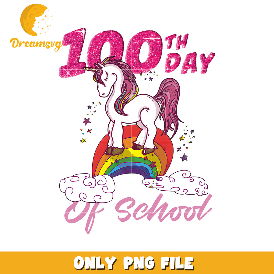 100th Day Unicorn PNG School