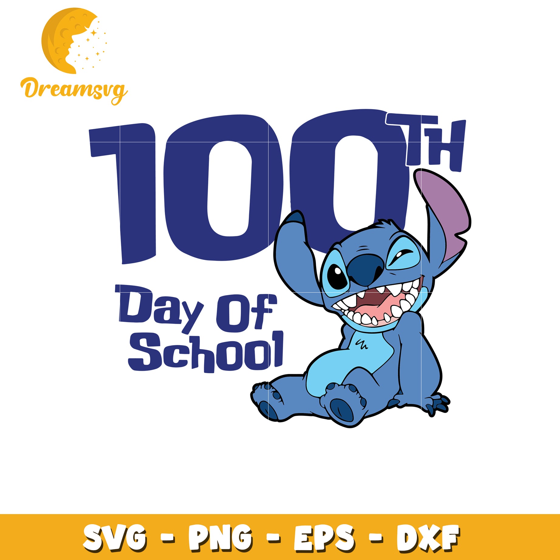 100th Day of School SVG with Fun Character Design 2023