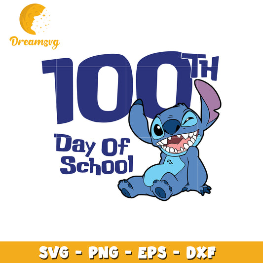 100th Day of School SVG with Fun Character Design 2023
