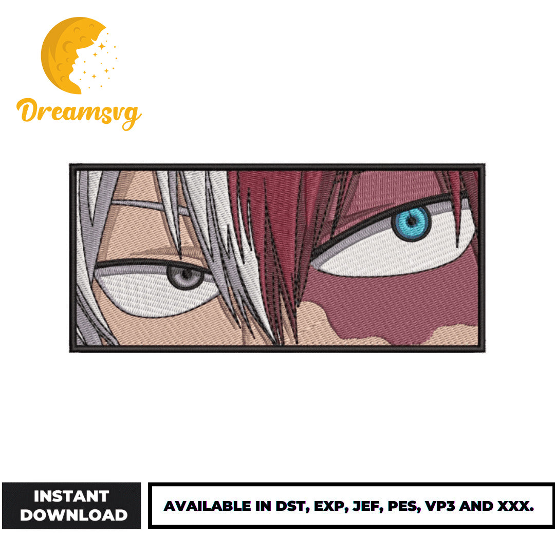 Shoto Todoroki eyes embroidery design