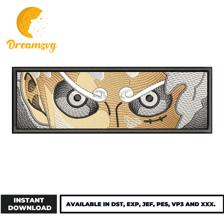 gear 5 eyes Luffy Gear5 Eyes embroidery design – DreamSVG Store