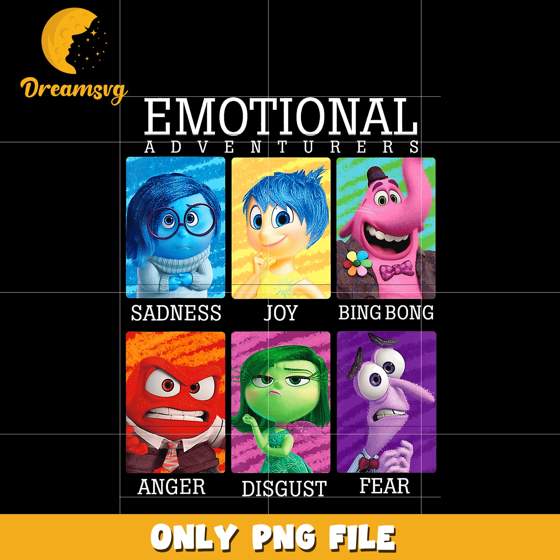 Emotional inside out characters png