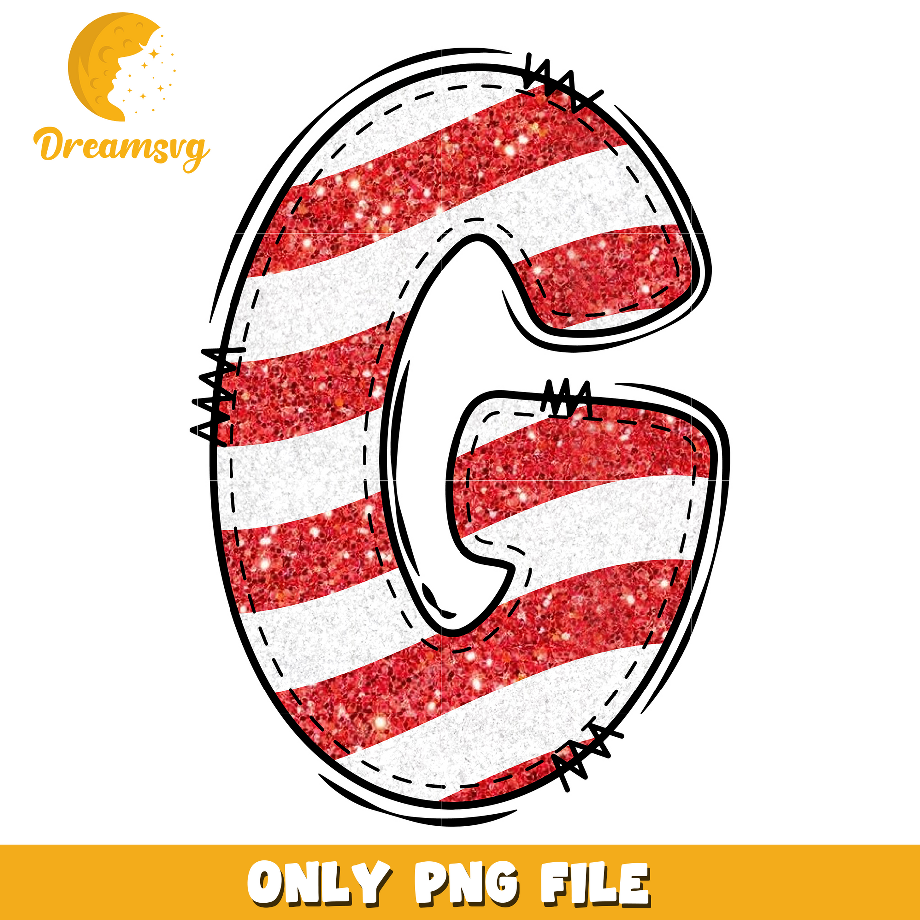 Letter G 4th of july png design