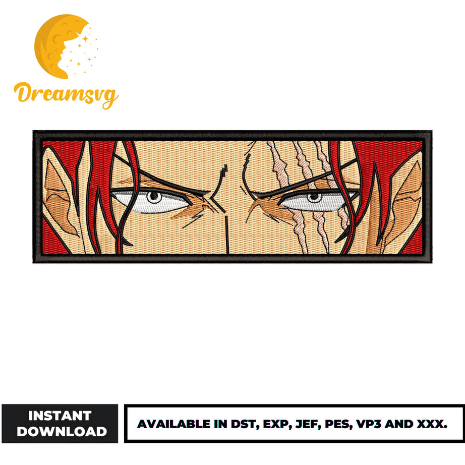 Shanks eyes embroidery design