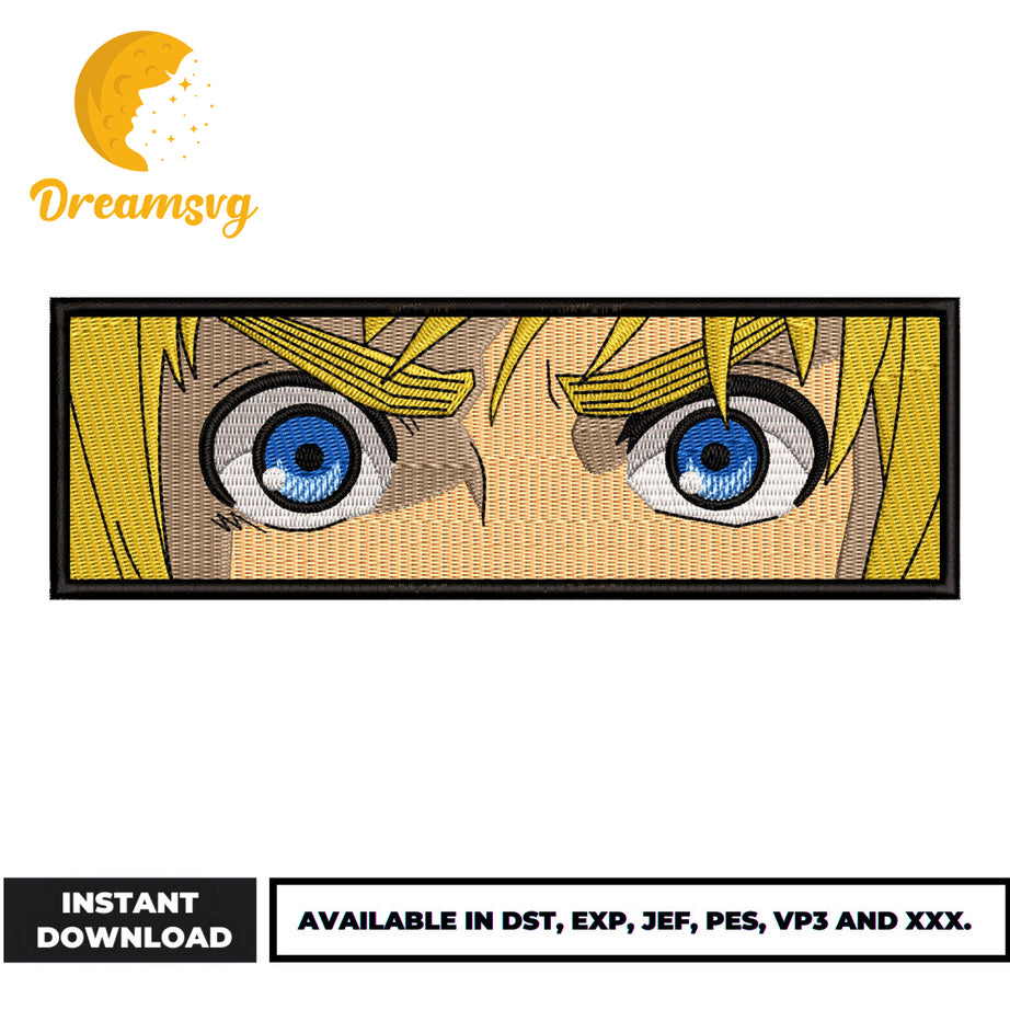 Armin eyes embroidery design