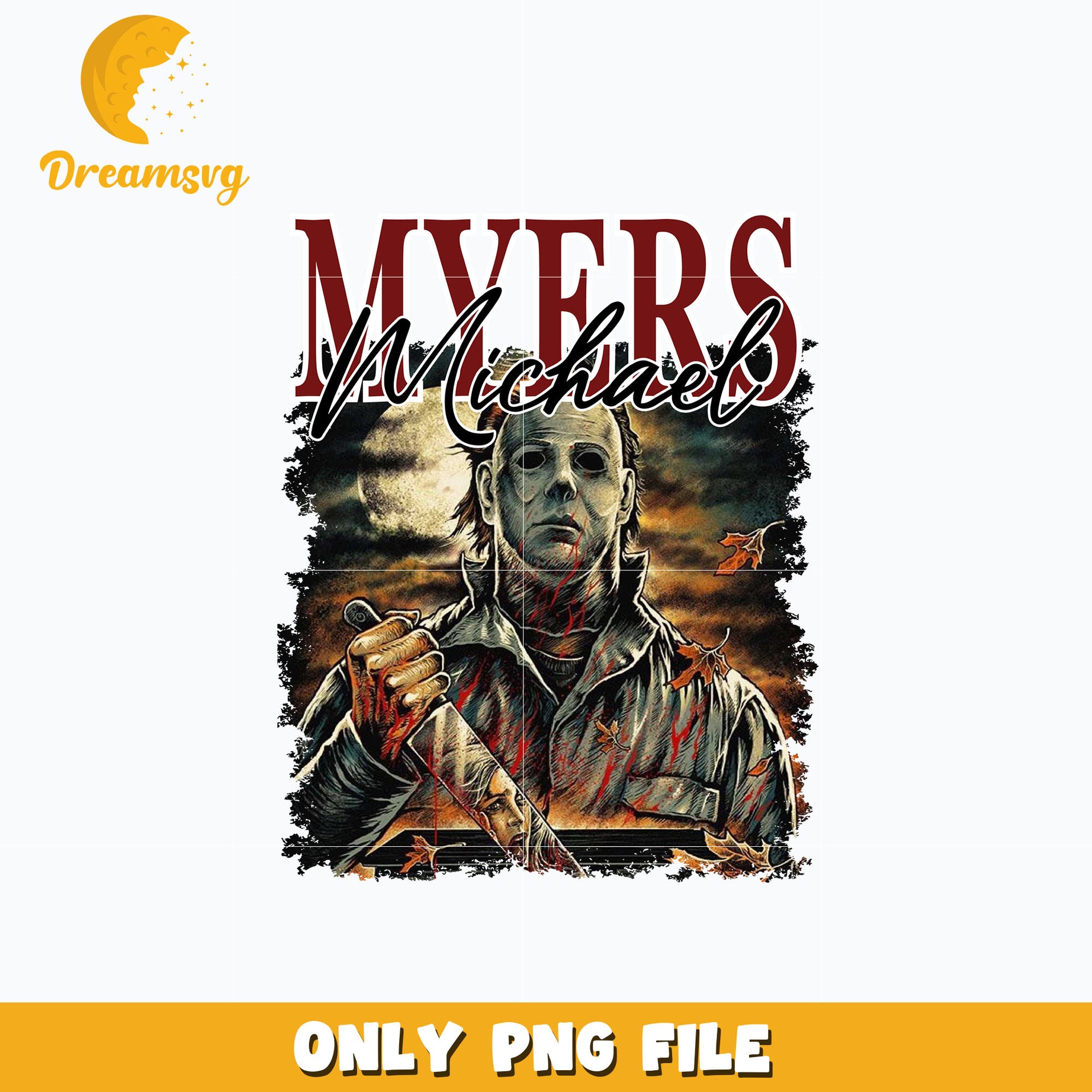 Michael Myers horror Png, Halloween png, digital download