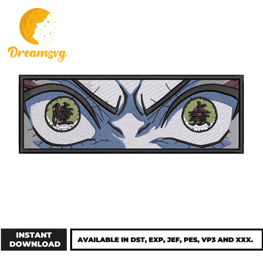 Daki Eyes embroidery design