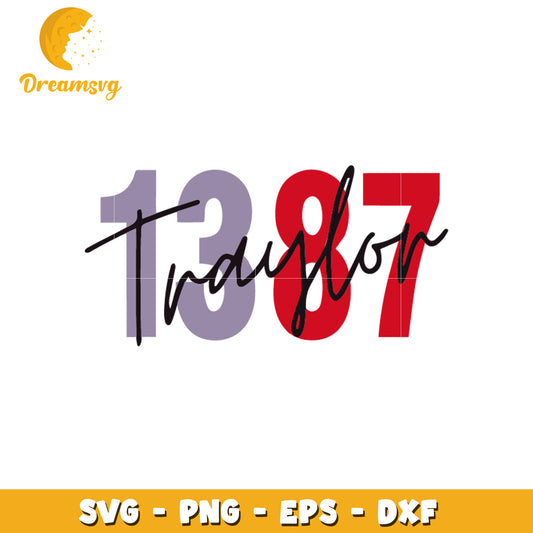 1387 traylor font design svg, taylor swift svg, font design svg