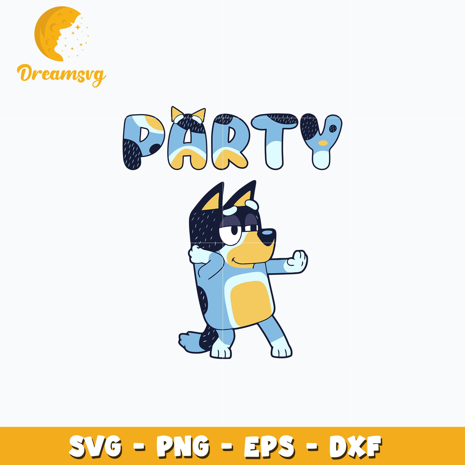 Bandit dad party bluey svg