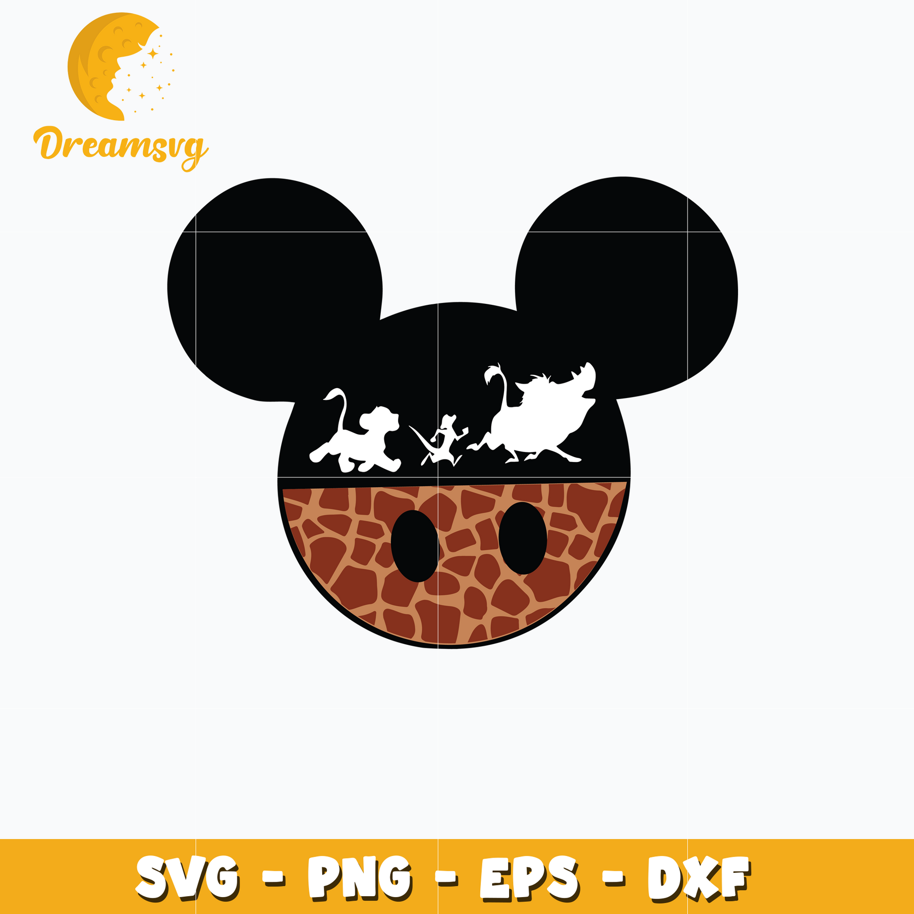 Lion king svg, Mickey head svg