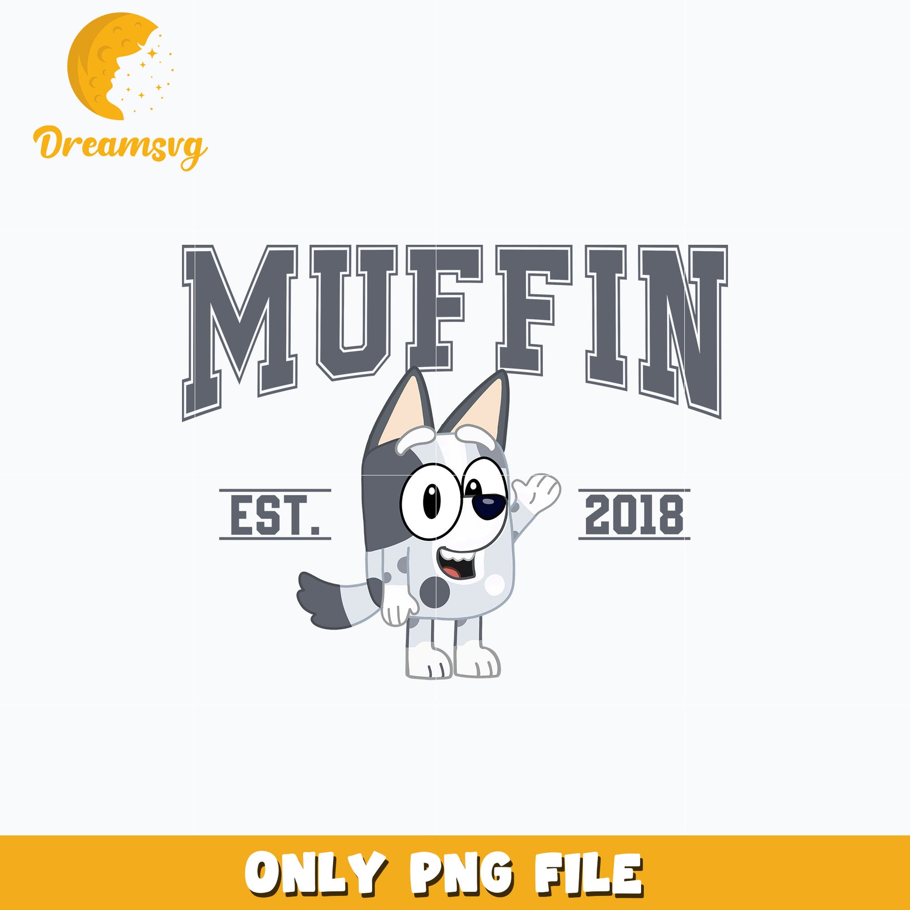 Bluey muffin est 2018 cartoon png