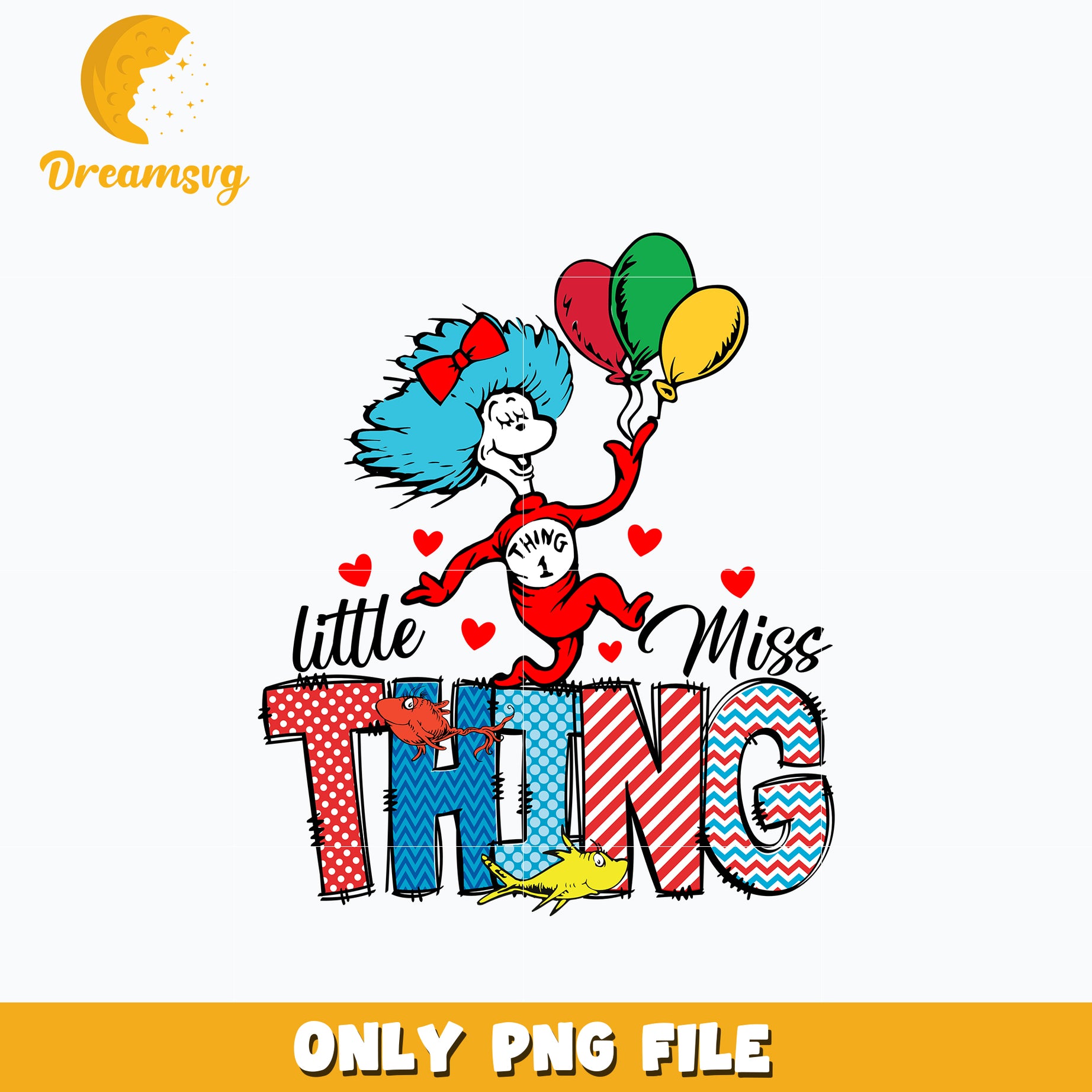 Little Miss Thing Png, Dr Seuss Png