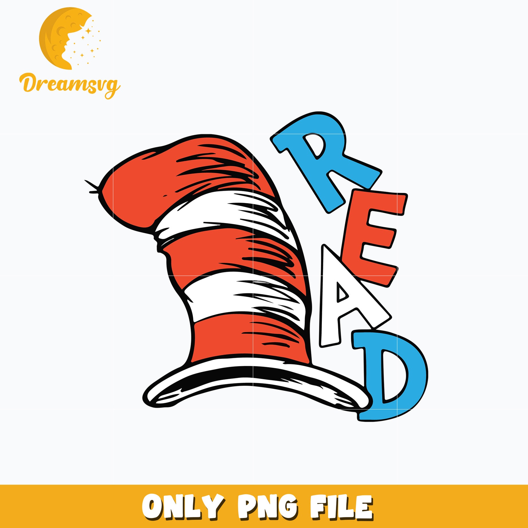 Dr seuss big hat read png