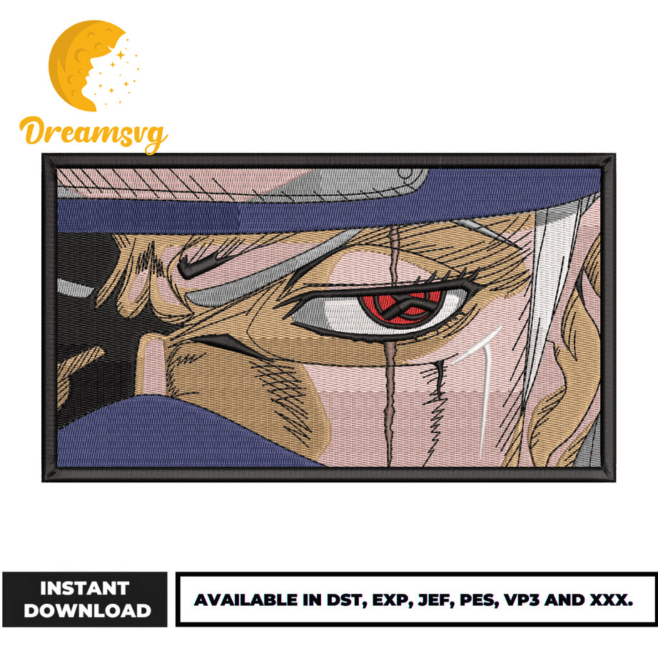 Hatake Kakashi eyes embroidery design