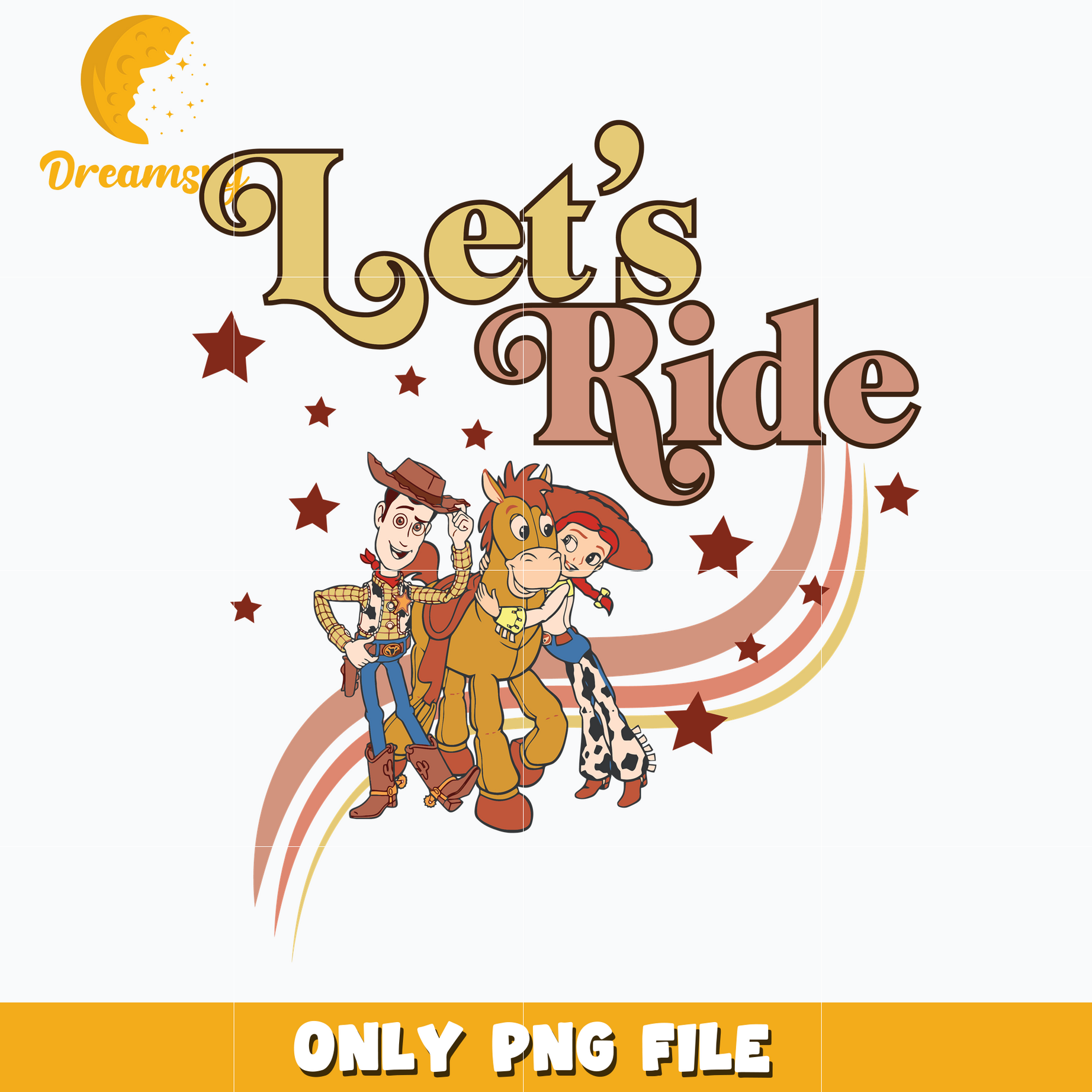 Let's Ride Woody and jessie Png