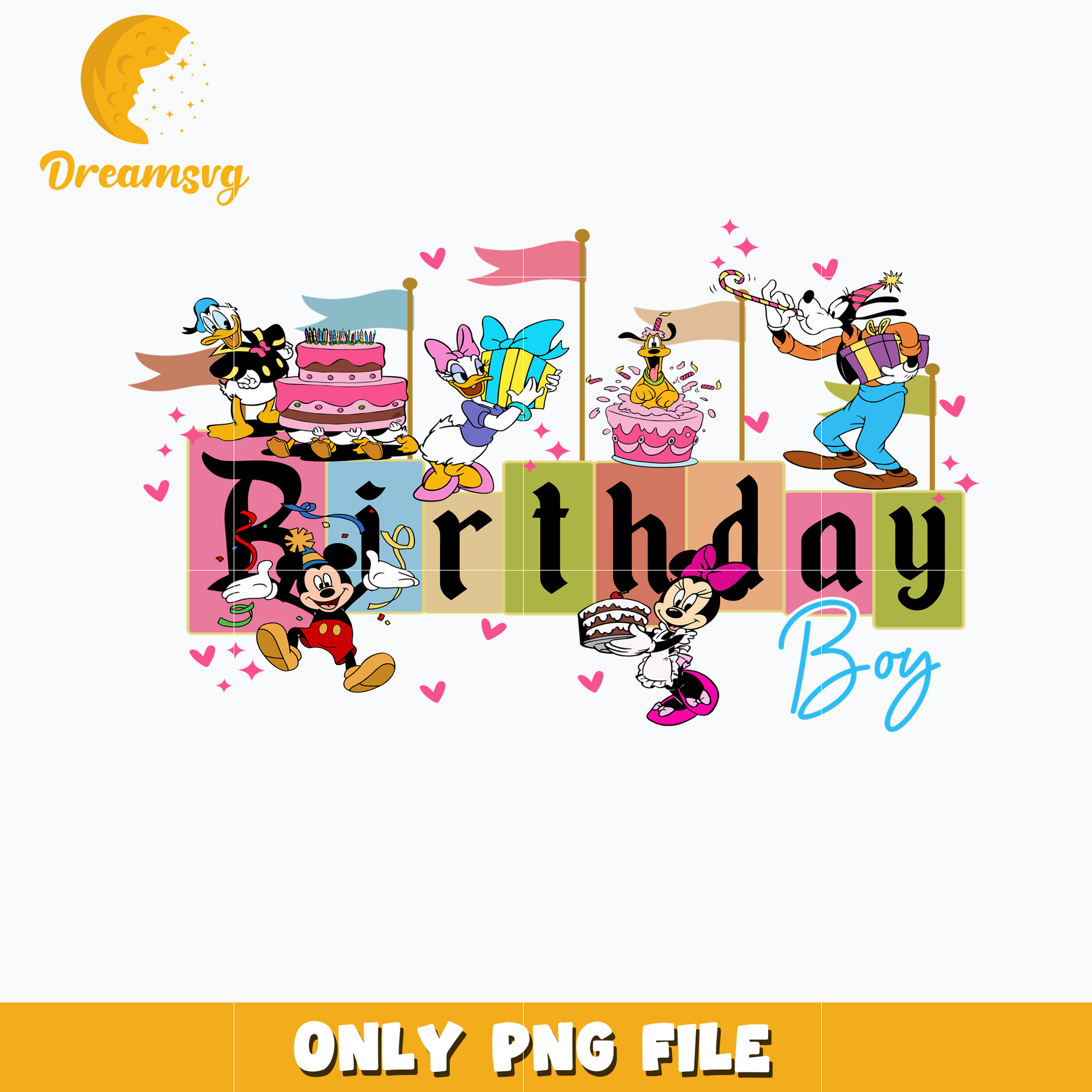 Mickey mouse disney birthday boy png