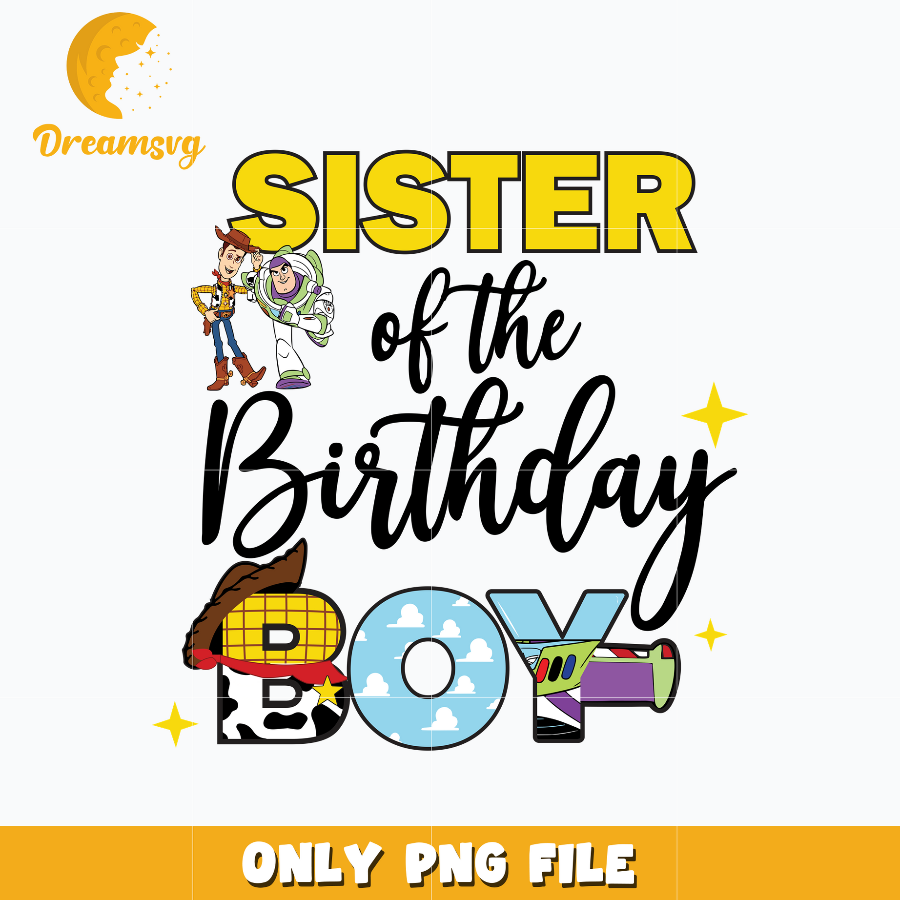 Toy story sister of the birthday boy png