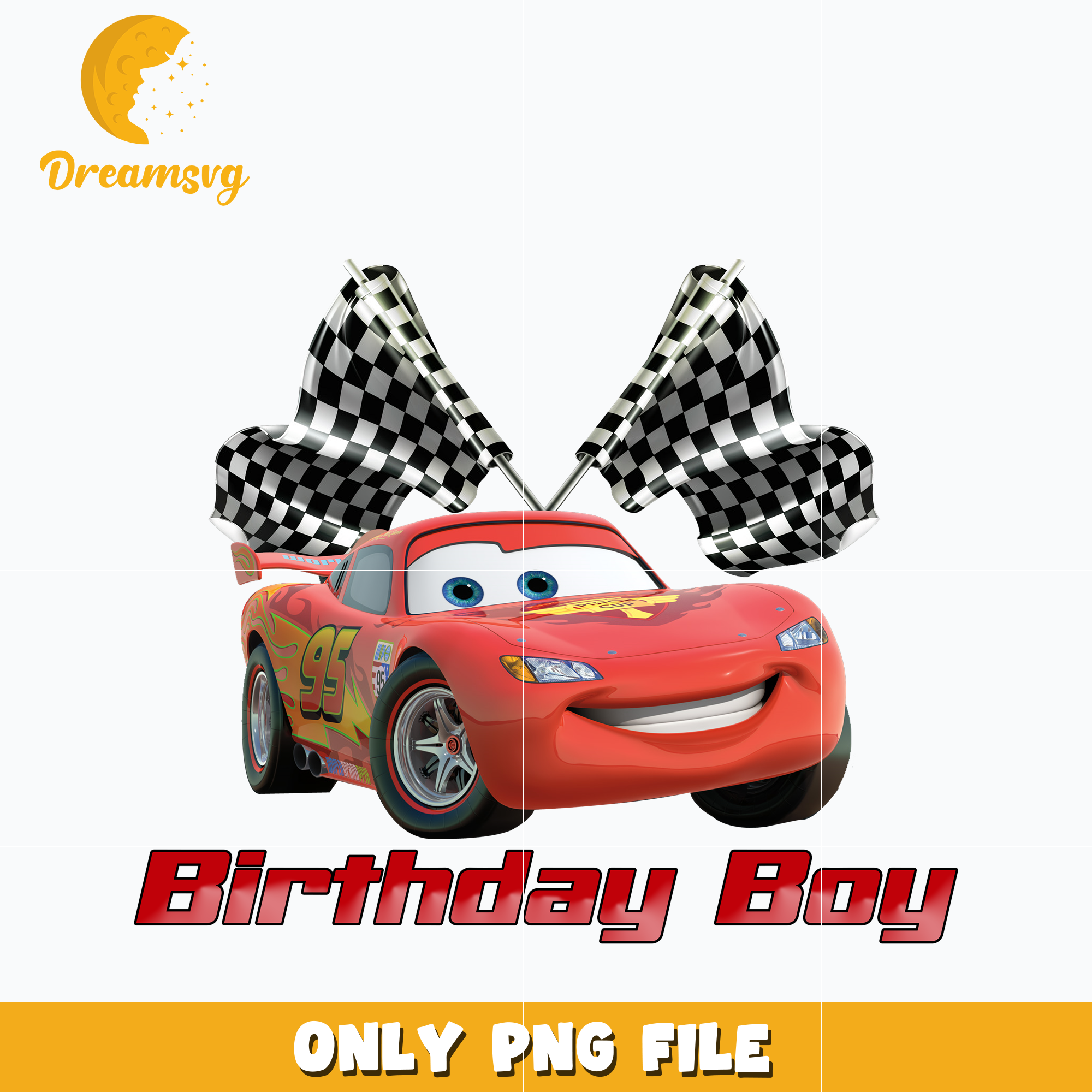 Mcqueen disney car birthday boy png – DreamSVG Store