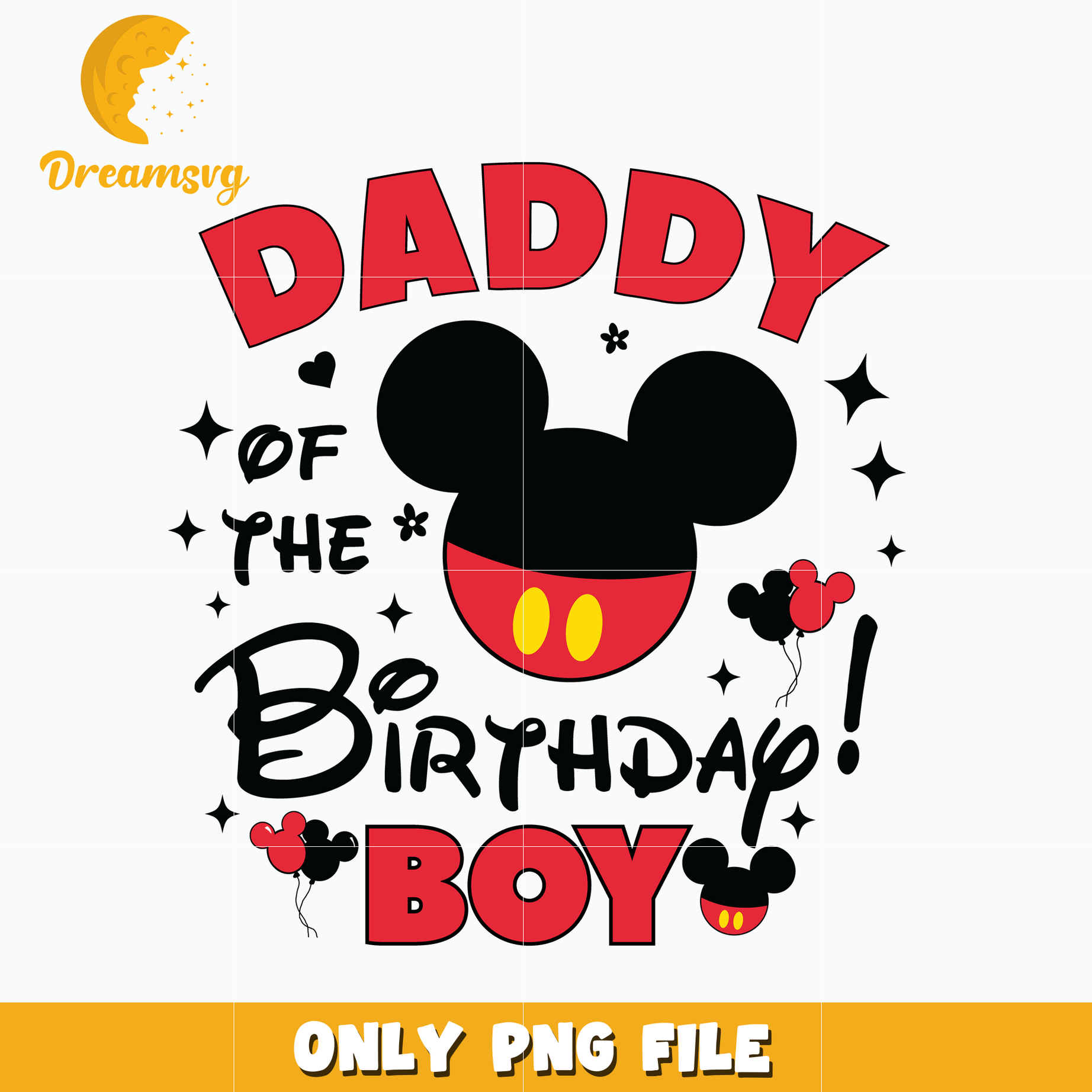 Mickey daddy of the birthday boy png