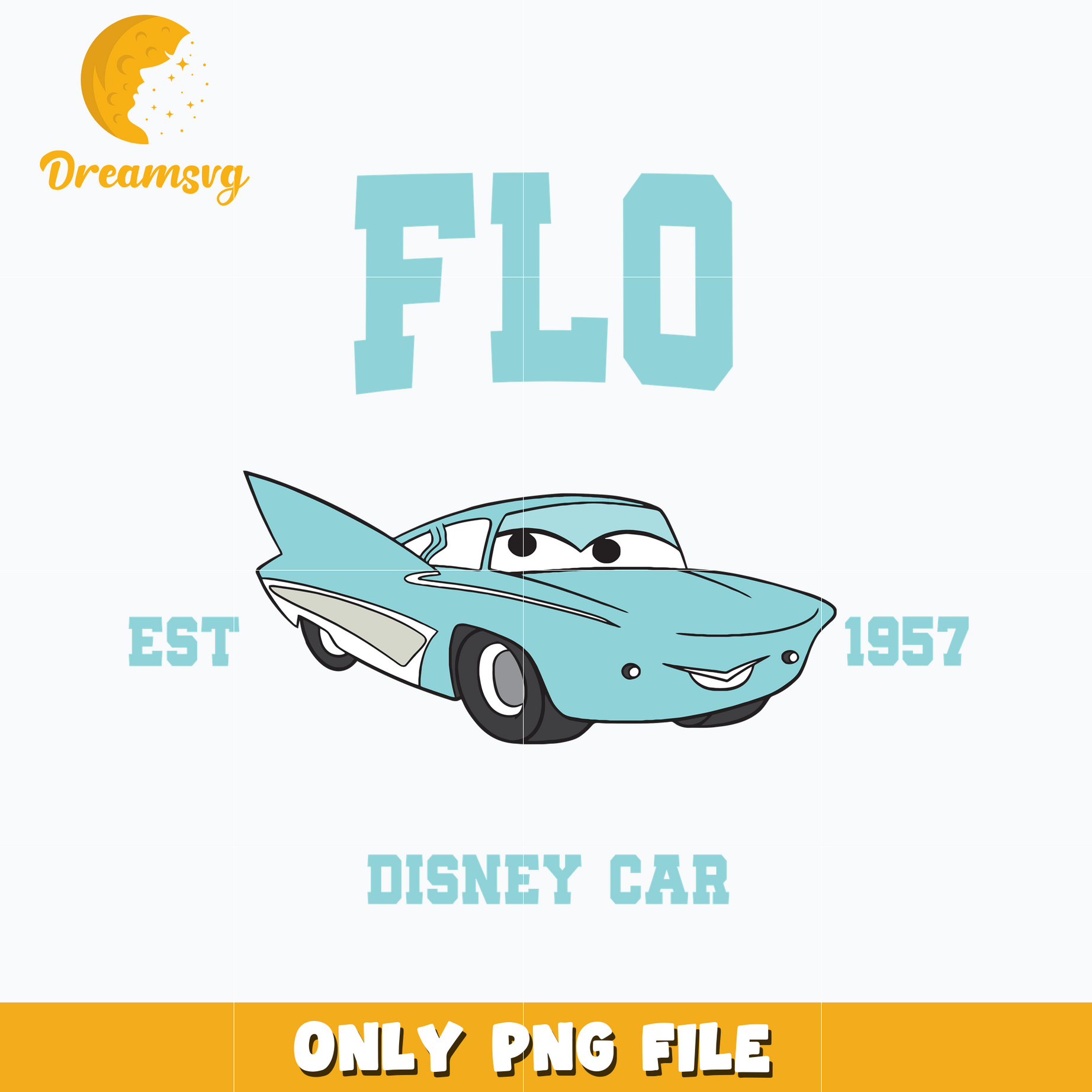 Disney car flo est 1957 png DreamSVG Store