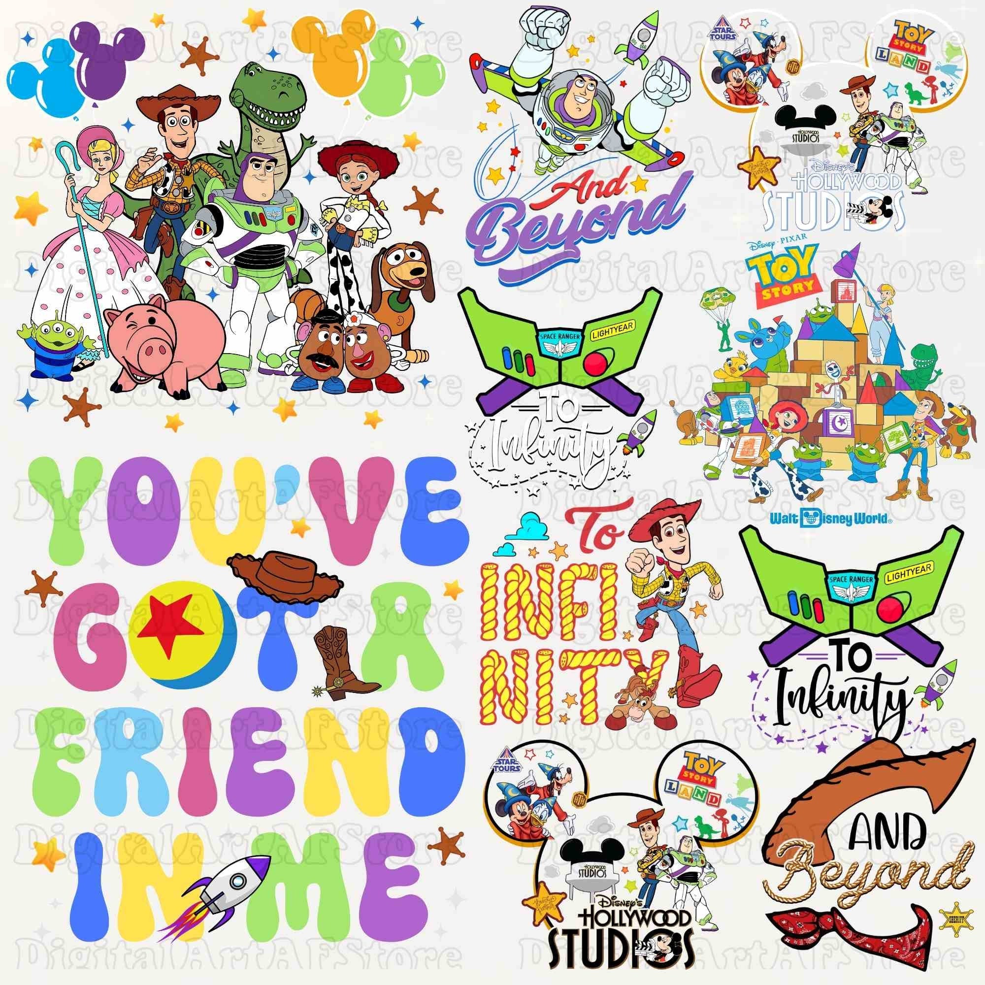 Toy story characters png bundle