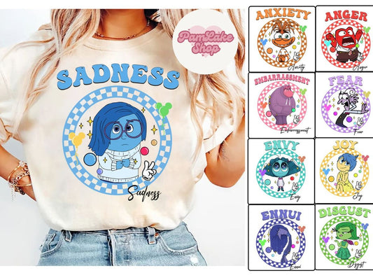 Characters name Inside Out 2 png bundle