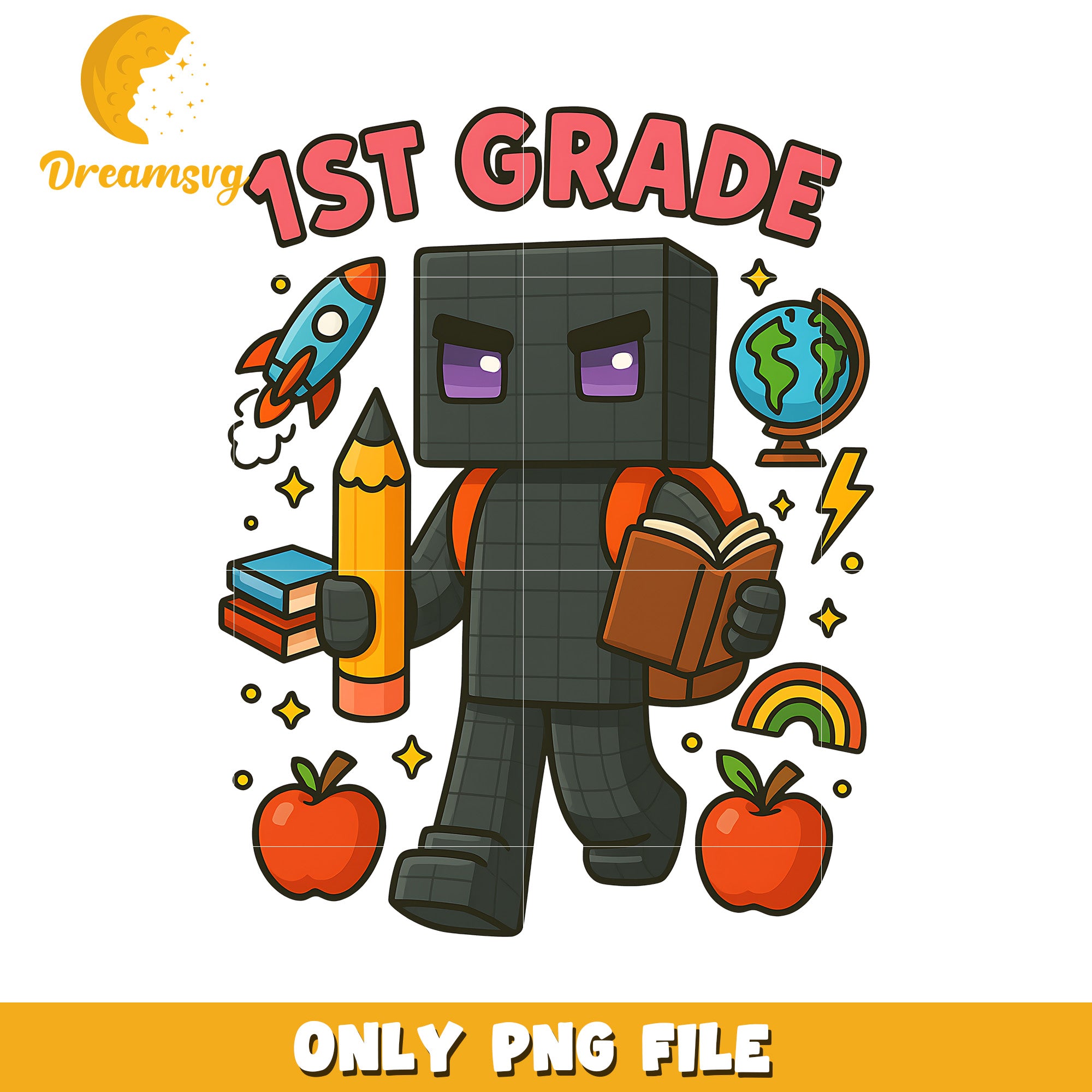 1st grade png, minecraft png, minecraft the movie png – DreamSVG Store