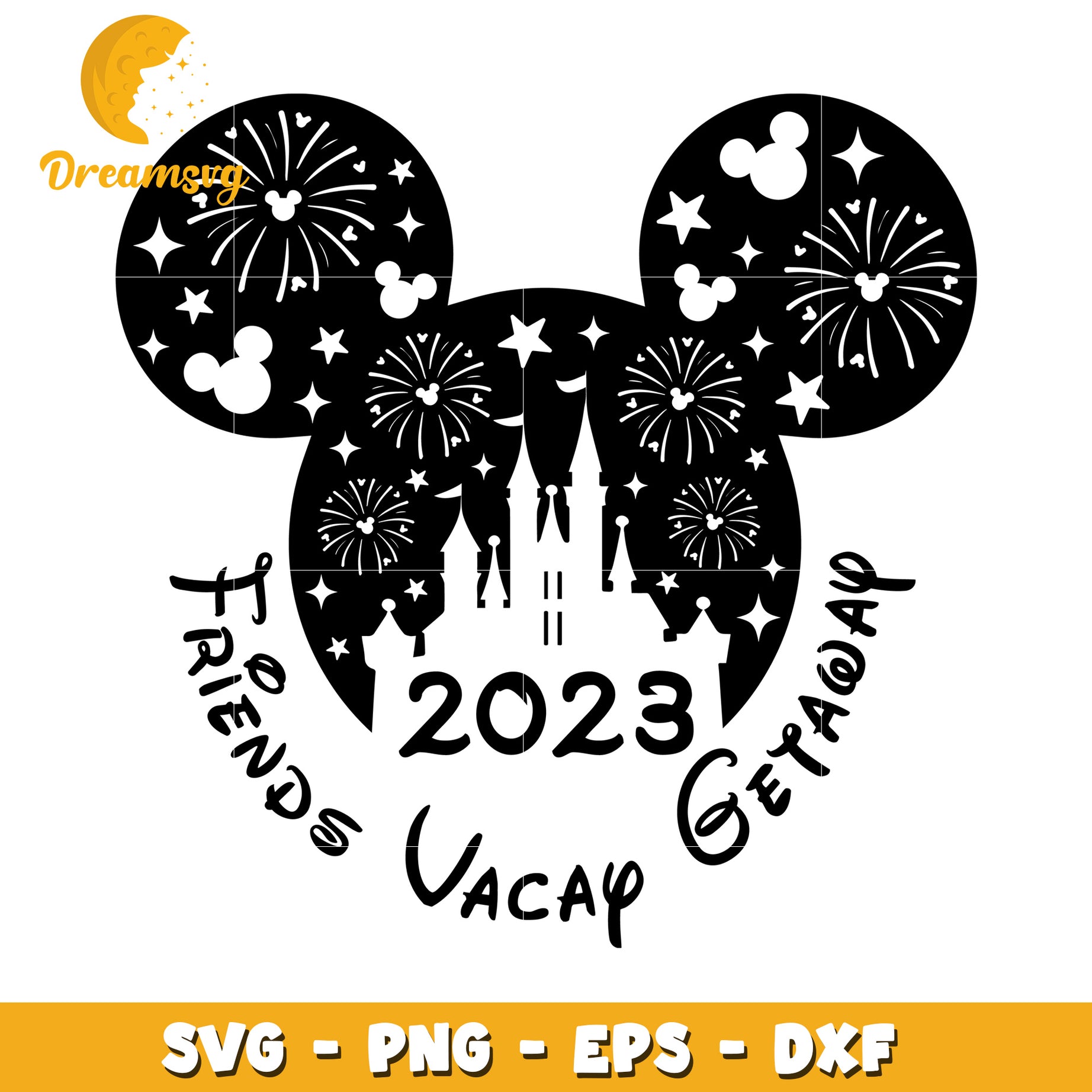 2023 Disney Friends Getaway SVG Cut File