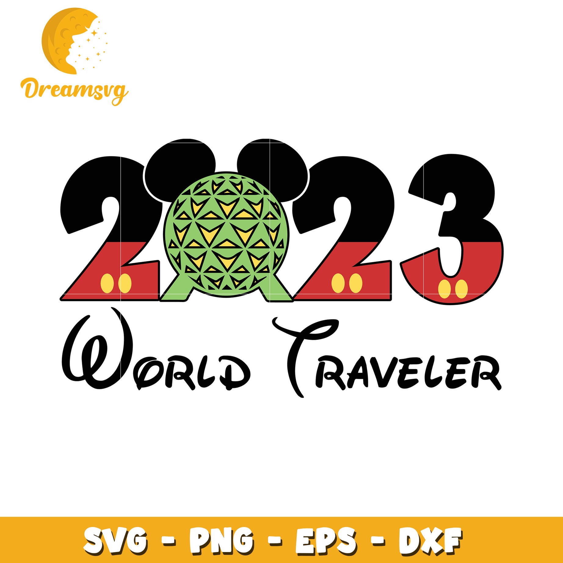 2023 World Traveler SVG Disney Design