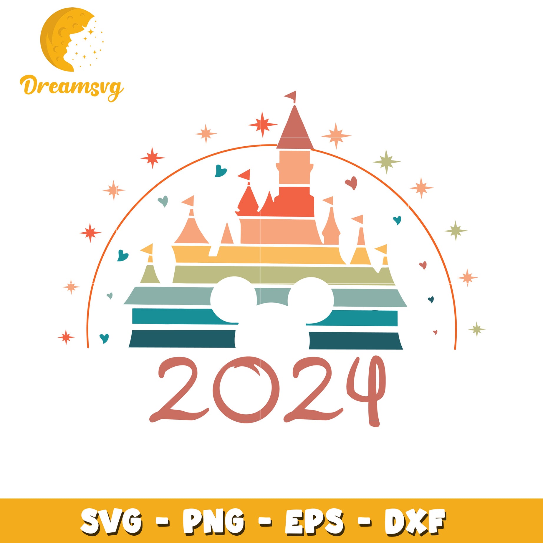 2024 Disney Castle SVG Cut File