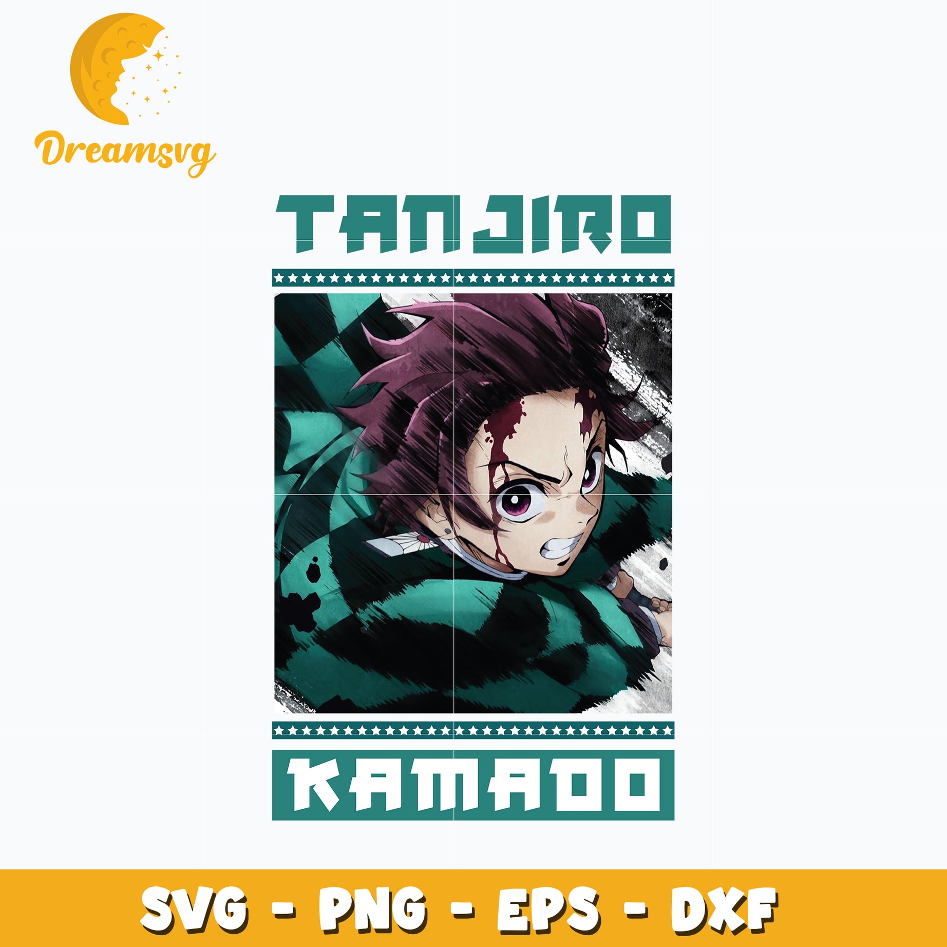 Tajiro kamado injured Svg, Kimetsu no Yaiba Svg