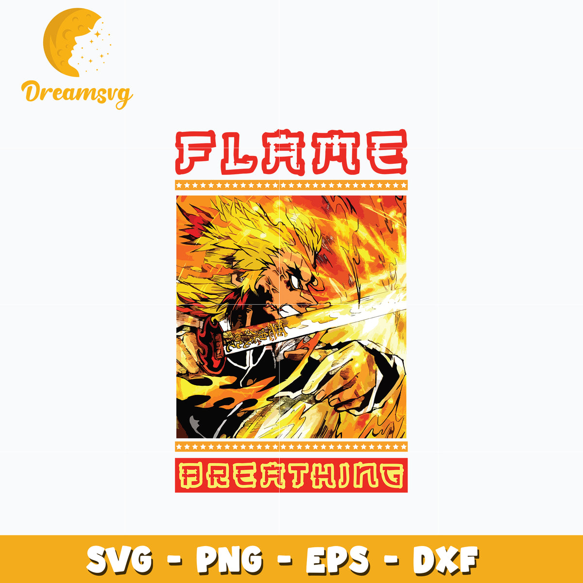 Rengoku flame breathing Svg, Kimetsu no Yaiba Svg – DreamSVG Store