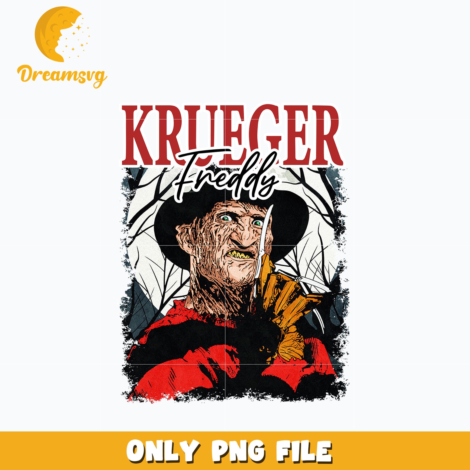 Freddy Krueger horror Png, Halloween png, digital download