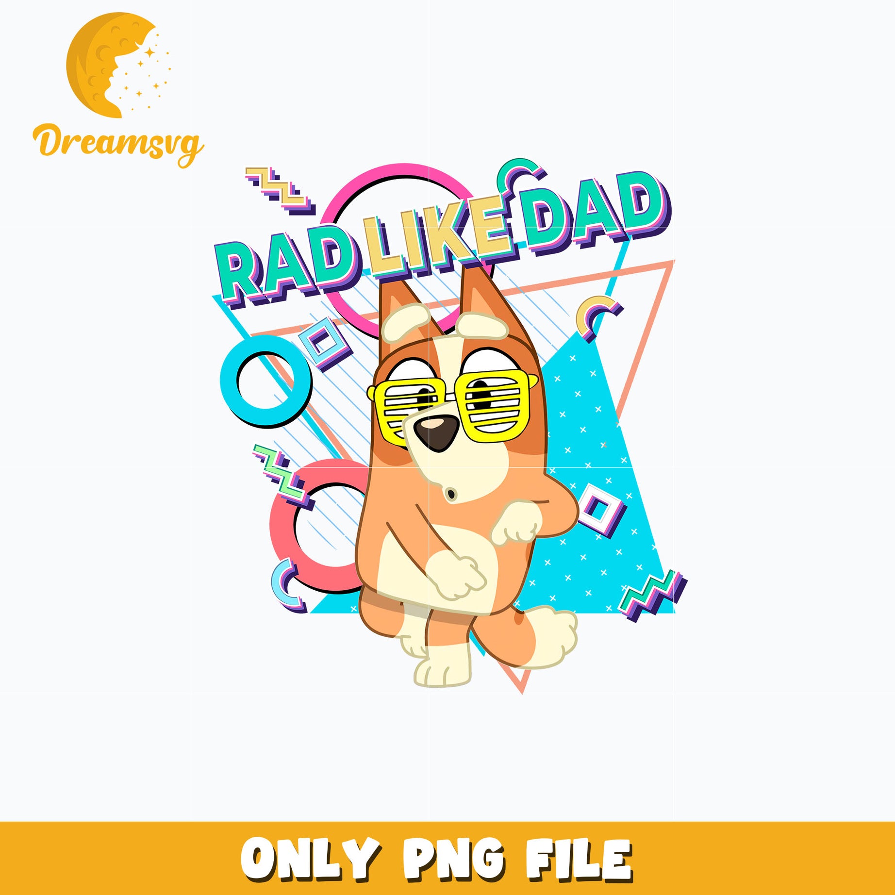 Bingo rad like dad cartoon png